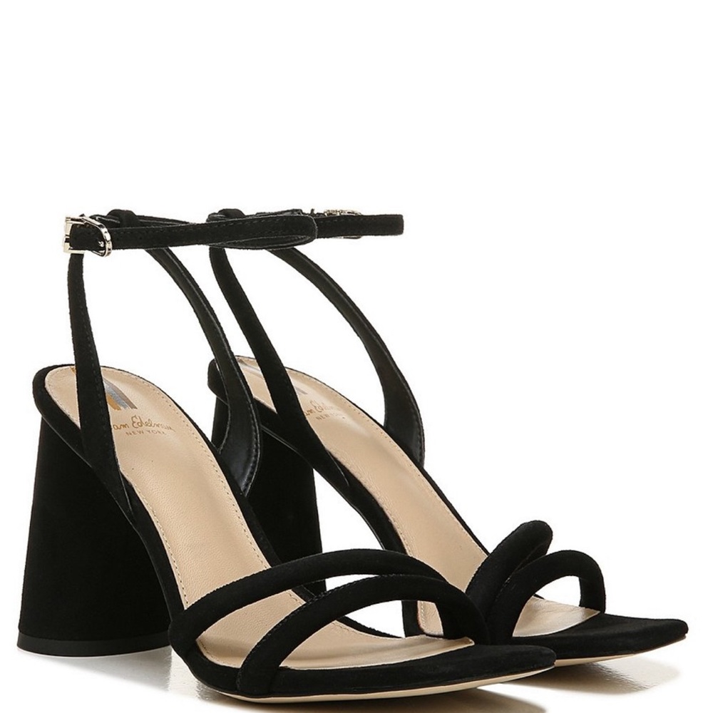 Sam Edelman Black Suede Kia Heel - Size 8. Worn once!